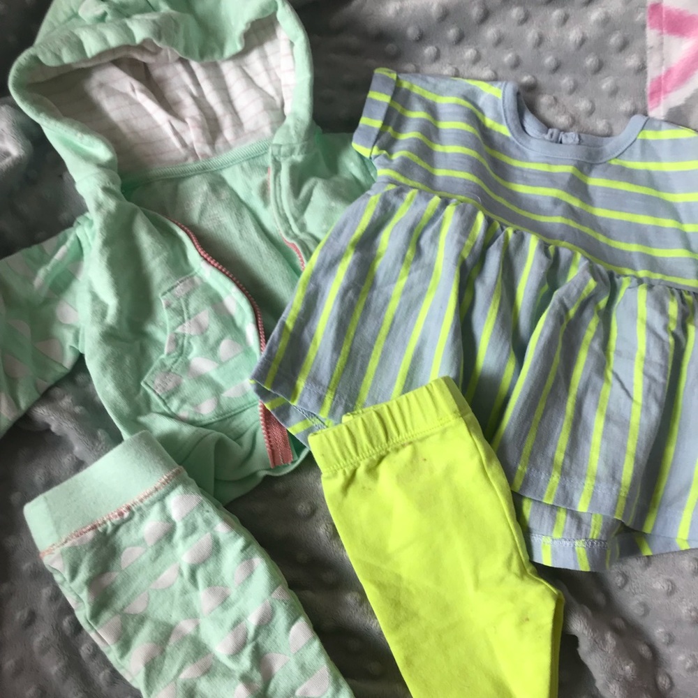 Cat & Jack 4pc Baby Bundle 0-3 M
